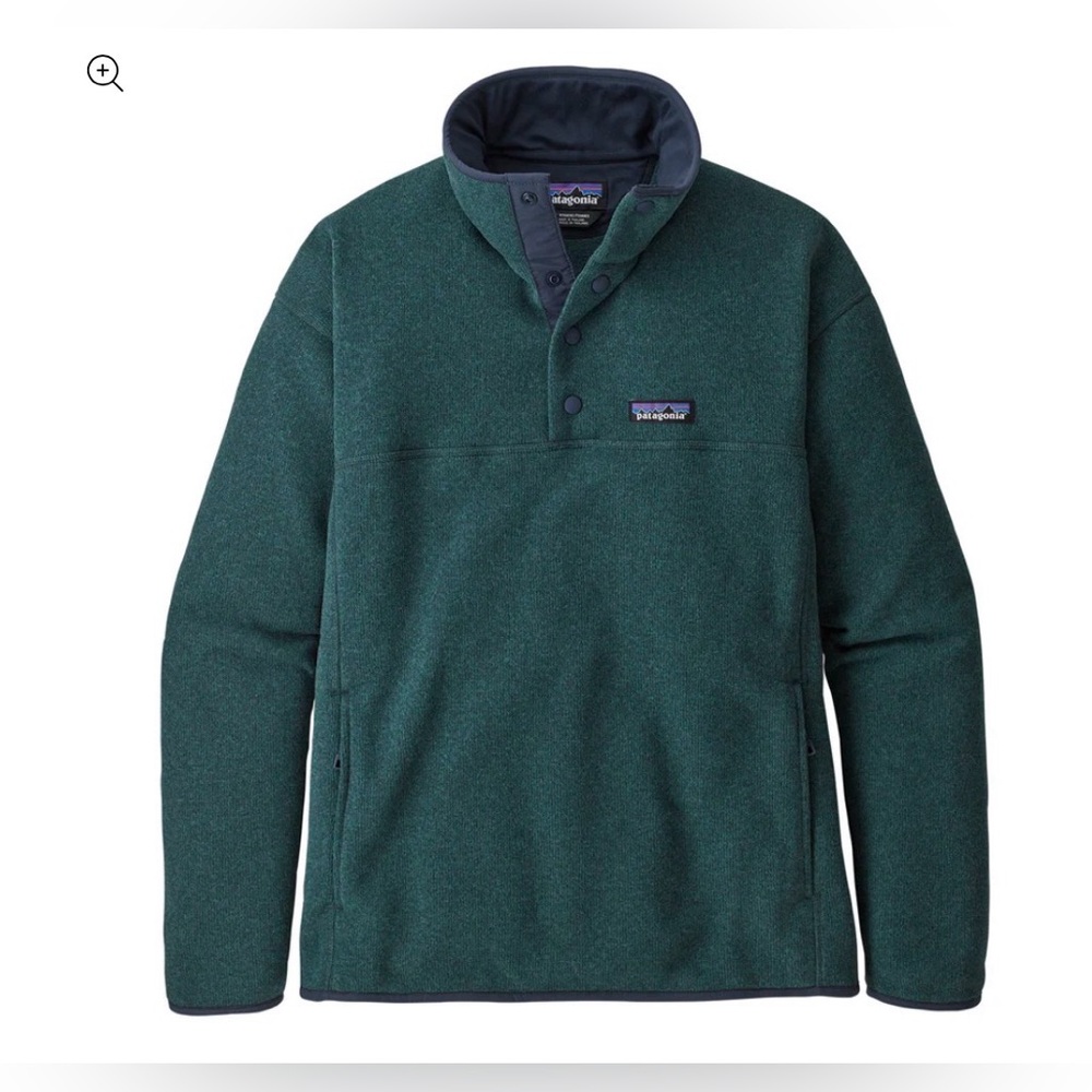 Patagonia | Better Sweater Marsupial Snap T Pullover | Piki Green |‎ Small